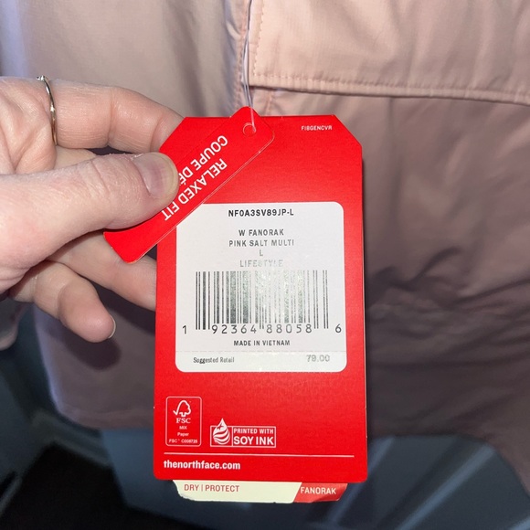 North Face lightweight rain jacket - size Large - BNWT - Picture 2 of 3